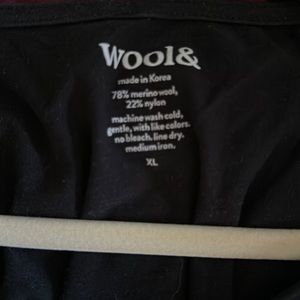 Wool& Camellia Tank dress XL black